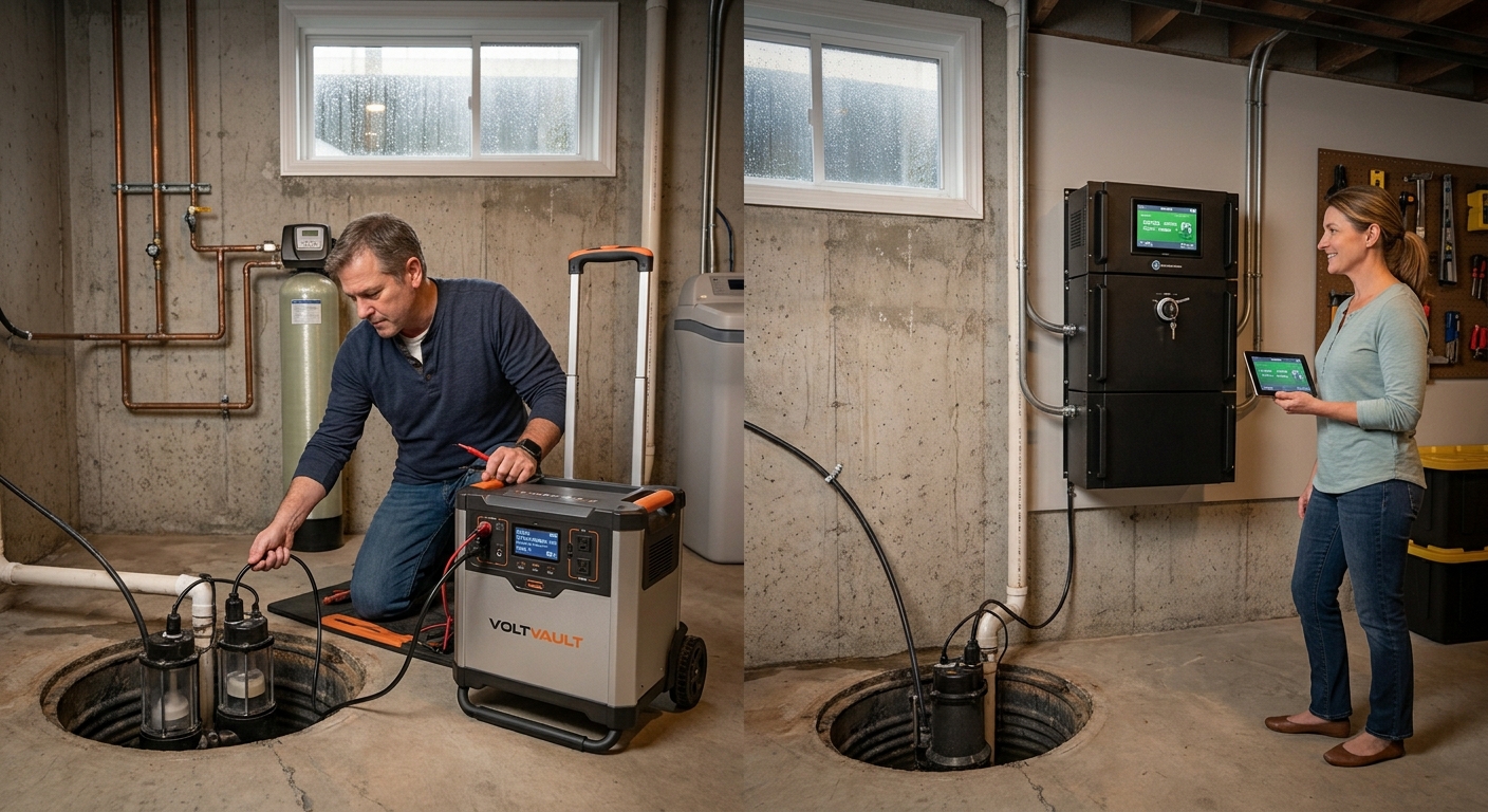 Portable Power Station vs Battery Backup for Sump Pumps: What Works Best